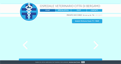 Desktop Screenshot of ospedaleveterinariobg.com