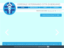 Tablet Screenshot of ospedaleveterinariobg.com